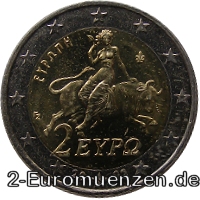 2 Euro Griechenland 2002 Die Entführung der Europa