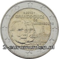 2 Euromünze aus Luxemburg mit dem Motiv 100. Todestag von Großherzog Wilhelm IV