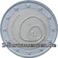 2 Euromünze aus Slowenien mit dem Motiv 800 Jahre Grotten von Postojna